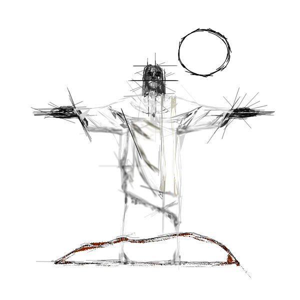 SVG cristo redentor rio RABISCO