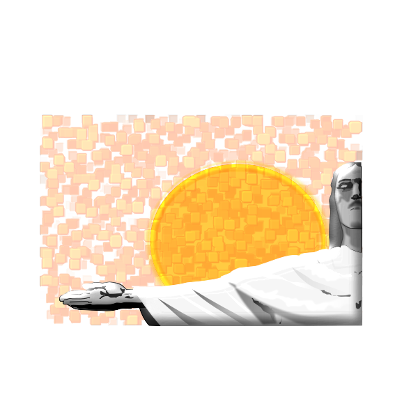 SVG cristo sol pascoa
