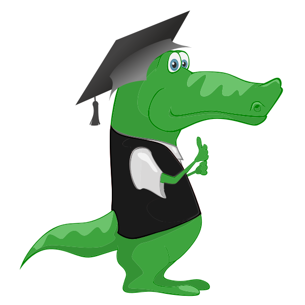 SVG Crocodile graduate