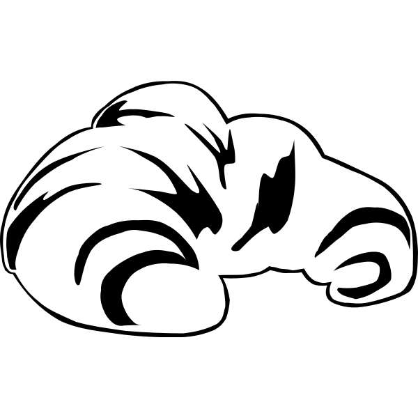 SVG Croissant vector illustration