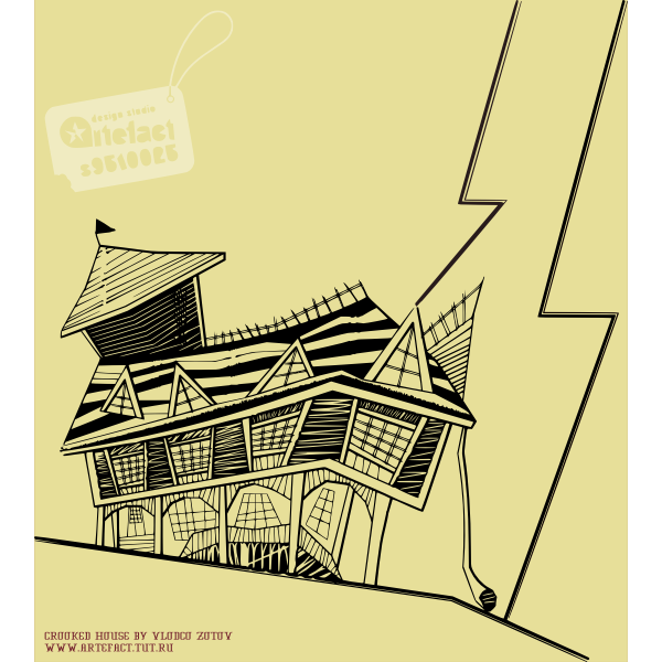 SVG Crooked house