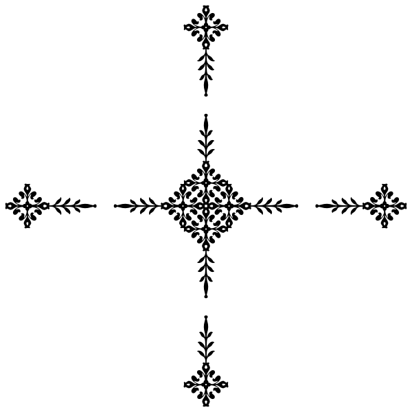 SVG Cross decoration
