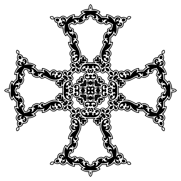 SVG Cross from Art Deco