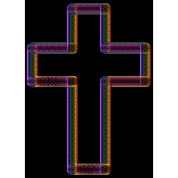 SVG Cross Tubes Chromatic Pattern