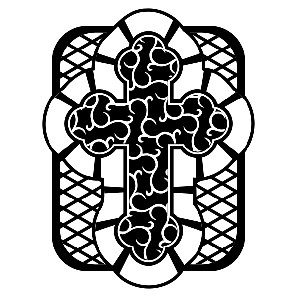 SVG Cross vector image