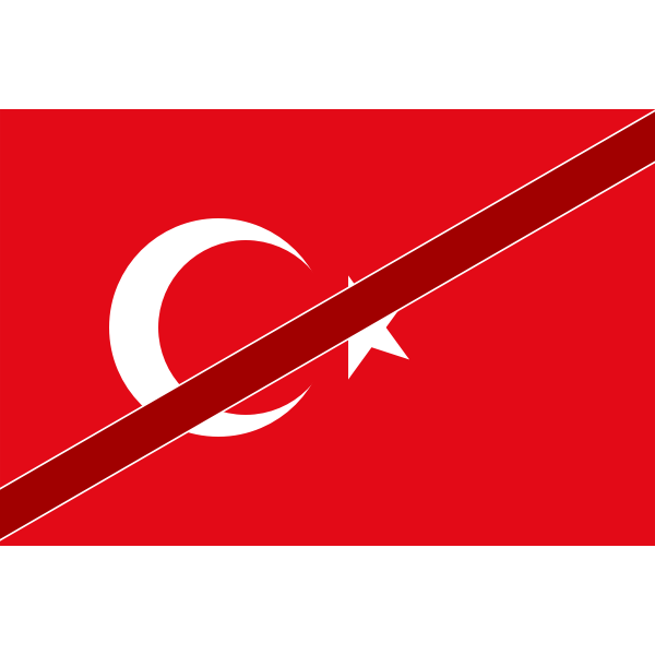 SVG Crossed Flag of Turkey