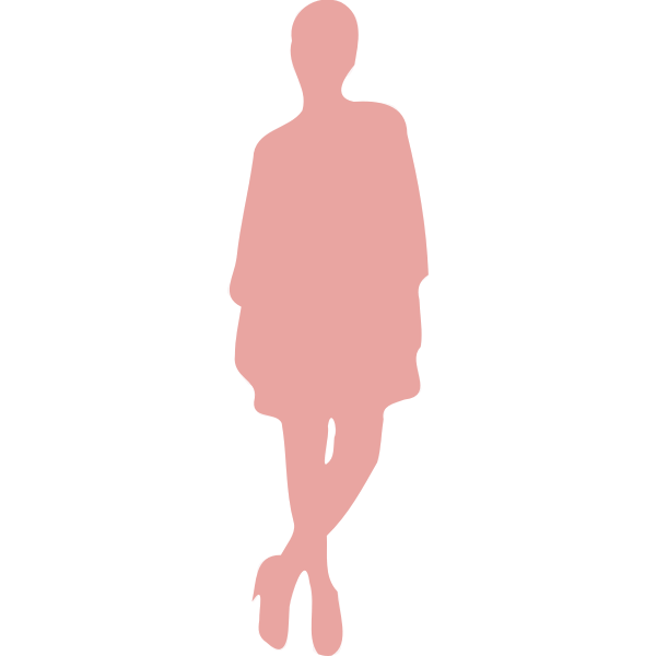 SVG Crossed legs silhouette