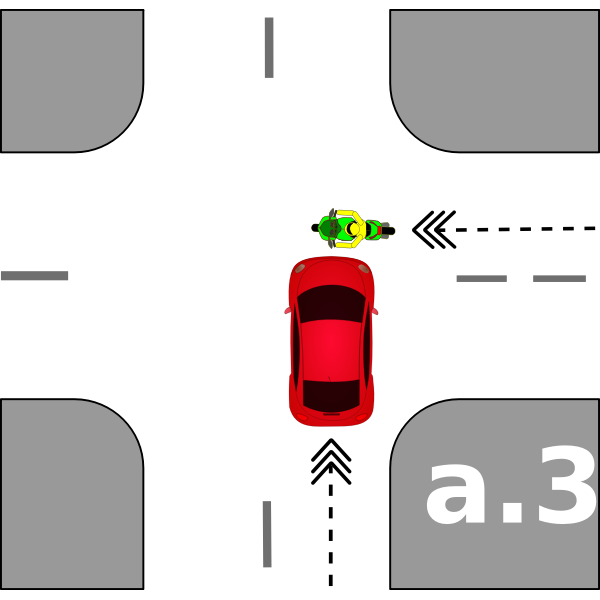 SVG Crossroad vehicle crash