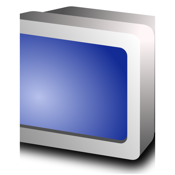 SVG CRT display vector image