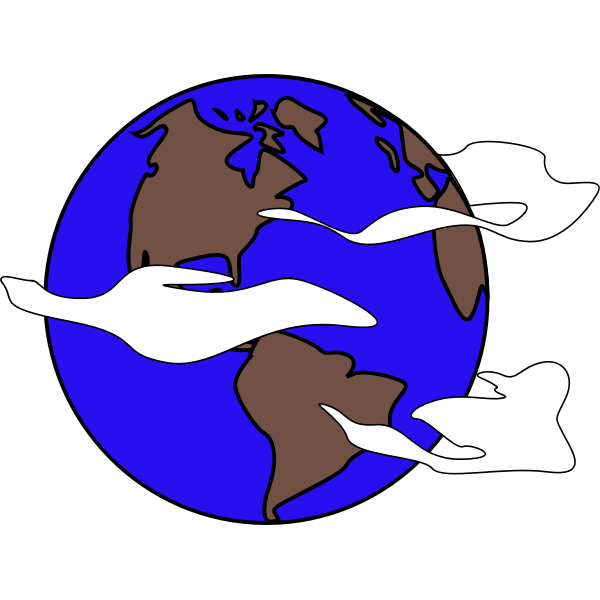 SVG Crudely drawn globe