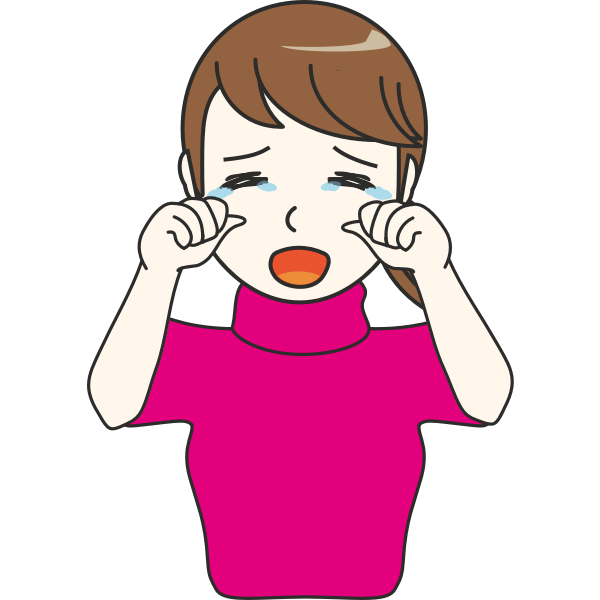 SVG Crying female