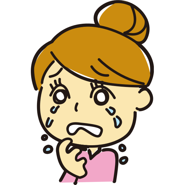 SVG Crying female vector image