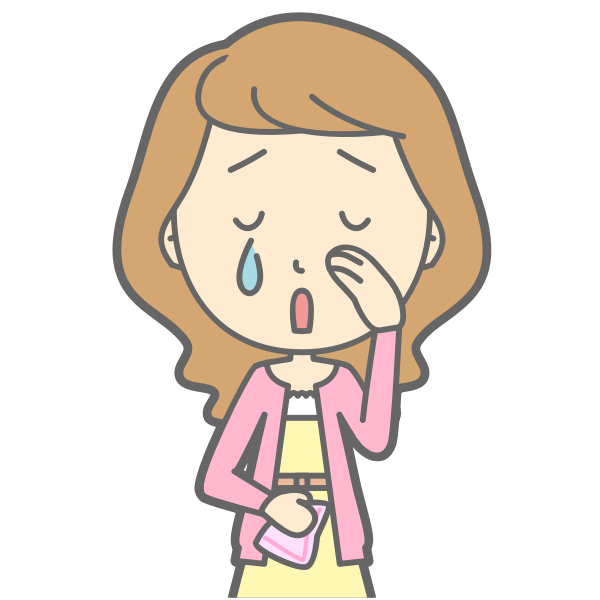 SVG Crying lady vector illustration