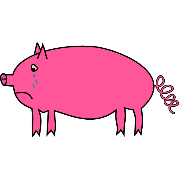 SVG Crying pig