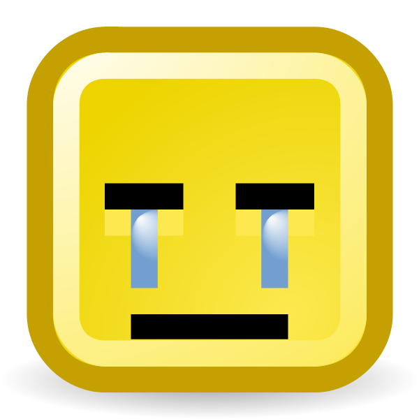 SVG Crying smiley vector icon