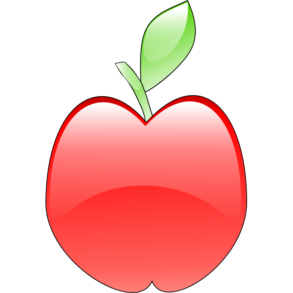 SVG Crystal apple vector clip art