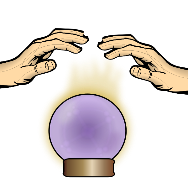 SVG Crystal Ball with Hands
