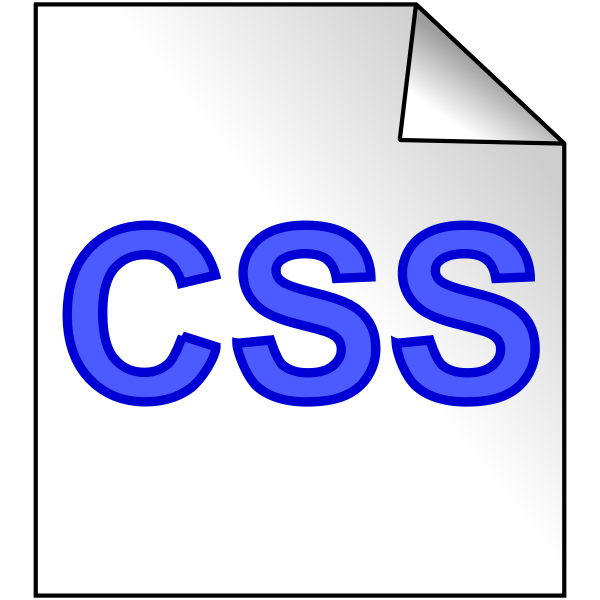SVG CSS file icon vector clip art