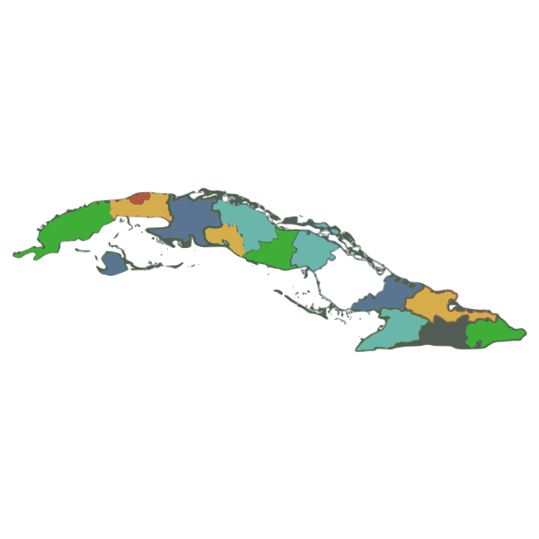 SVG Cuba provincias