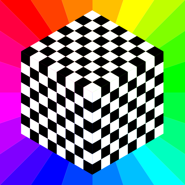 SVG Cube chessboard