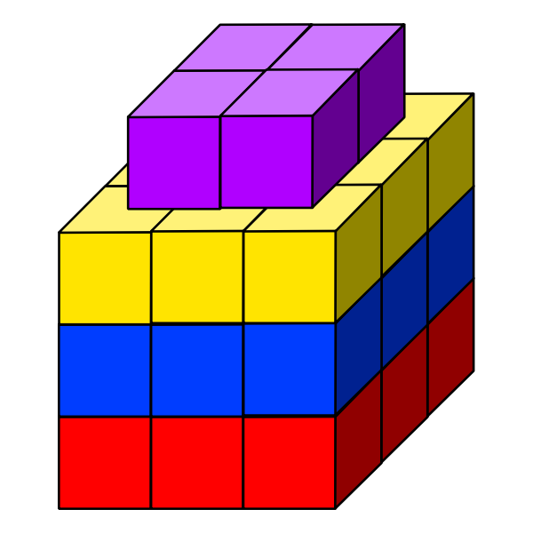 SVG Cube tower image