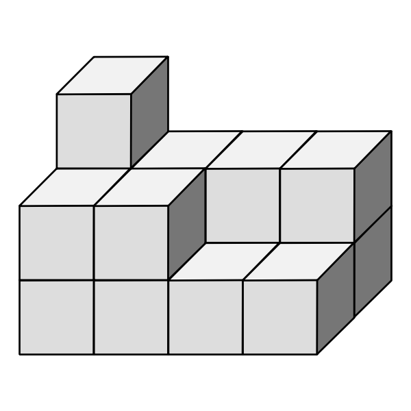 SVG Cubes making a building