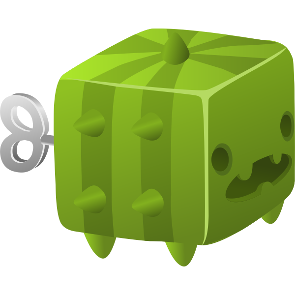SVG Cubic cactus toy