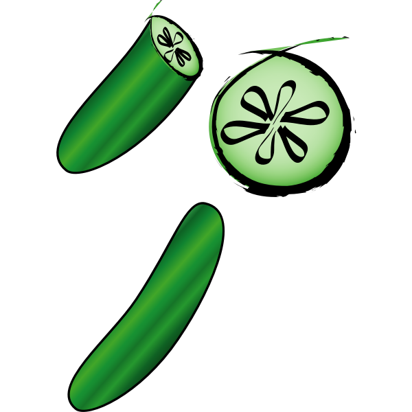 SVG Cucumber vector clip art