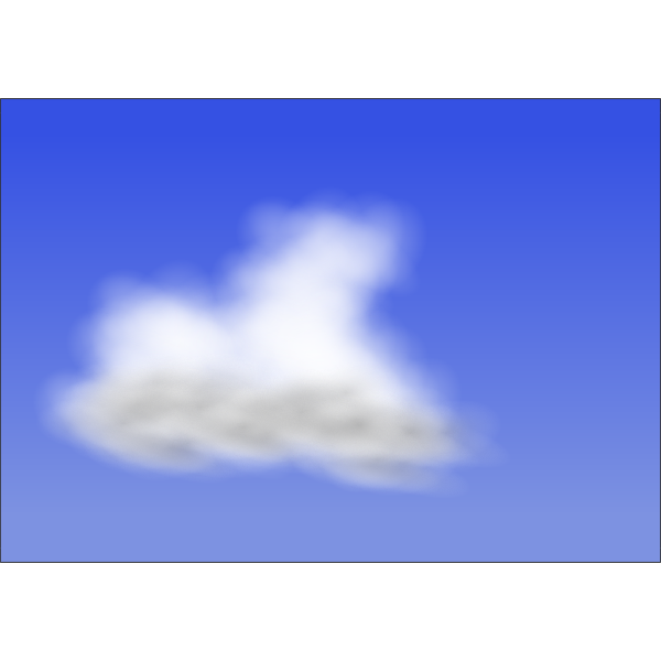 SVG Cumulus Cloud