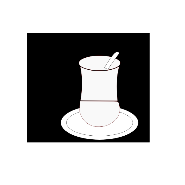 SVG Cup and saucer vector image