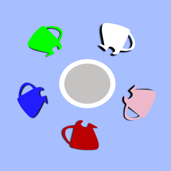 SVG cup with feet