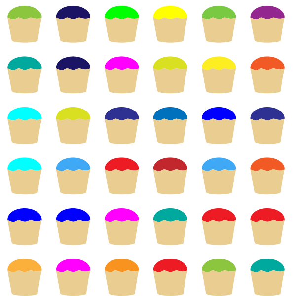 SVG Cupcakes pattern