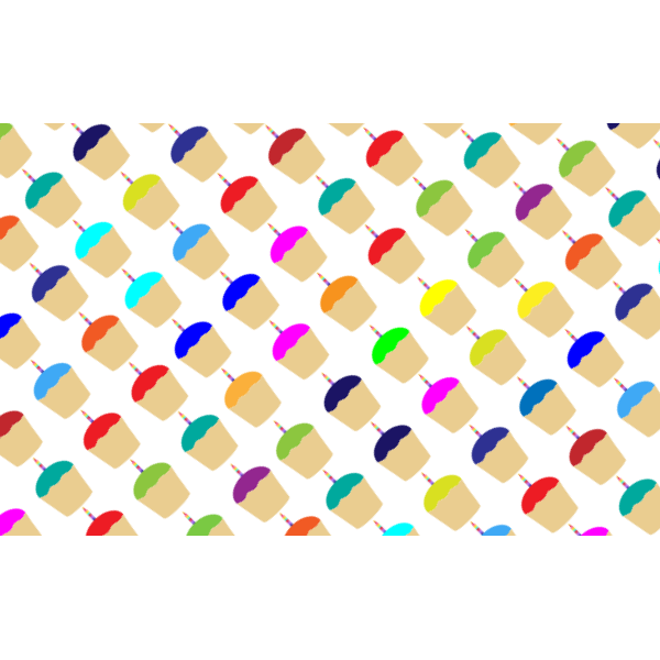SVG Cupcakes vector pattern