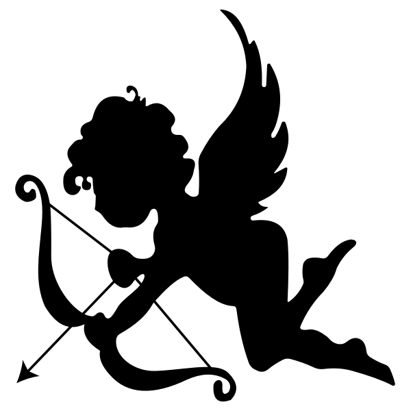SVG Cupid silhouette