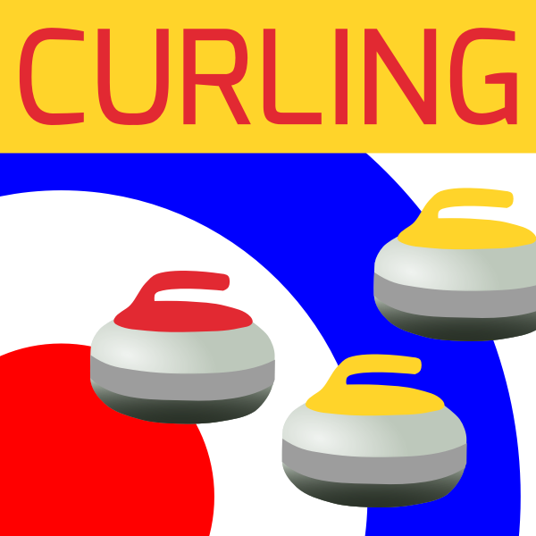 SVG Curling sports icon vector drawing