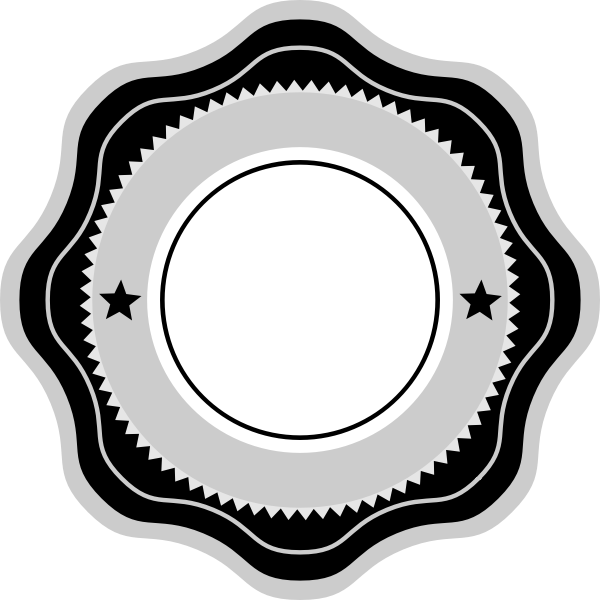 SVG Curly badge
