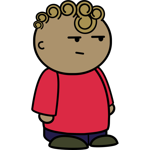 SVG Curly boy