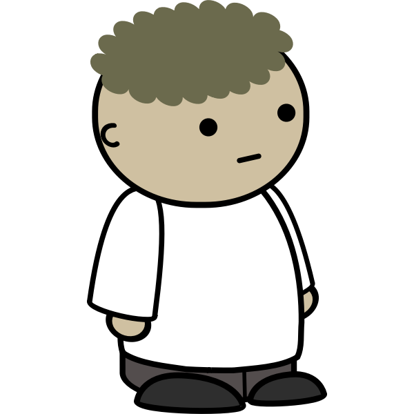 SVG Curly kid