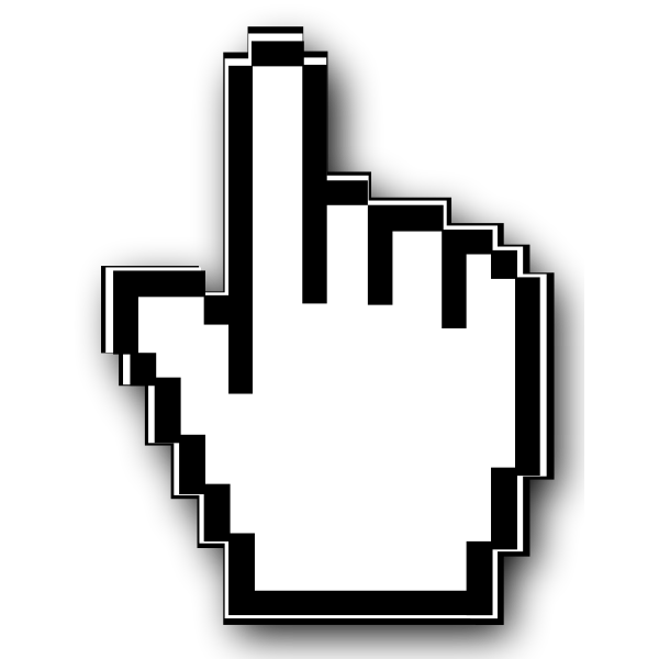 SVG Cursor hand icon vector image