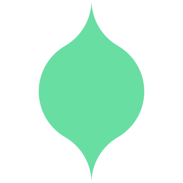 SVG Curved leaf shape vector clip art