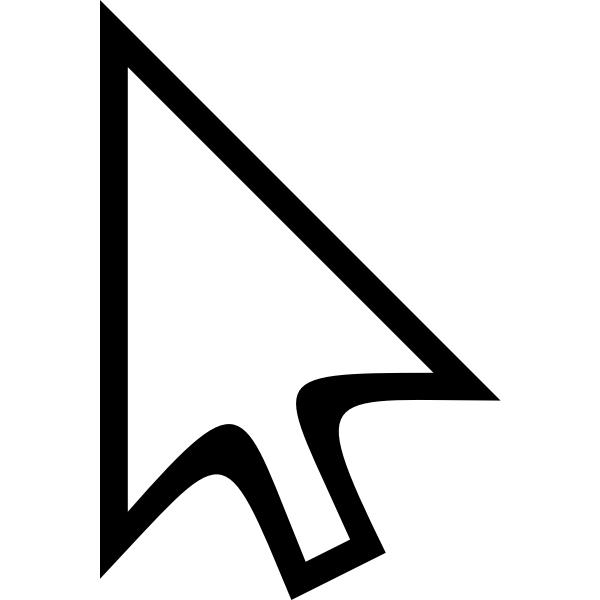 SVG Curved mouse cursor