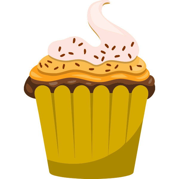 SVG Custard cupcake