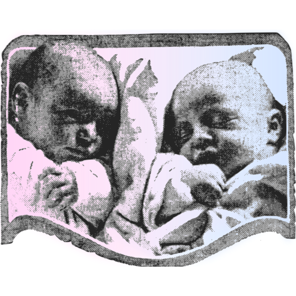 SVG Cute Babies Vector Image