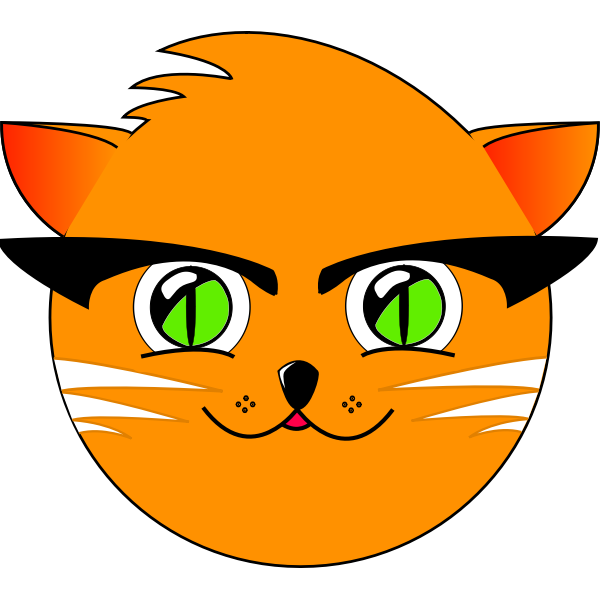 SVG Cute cat vector graphics