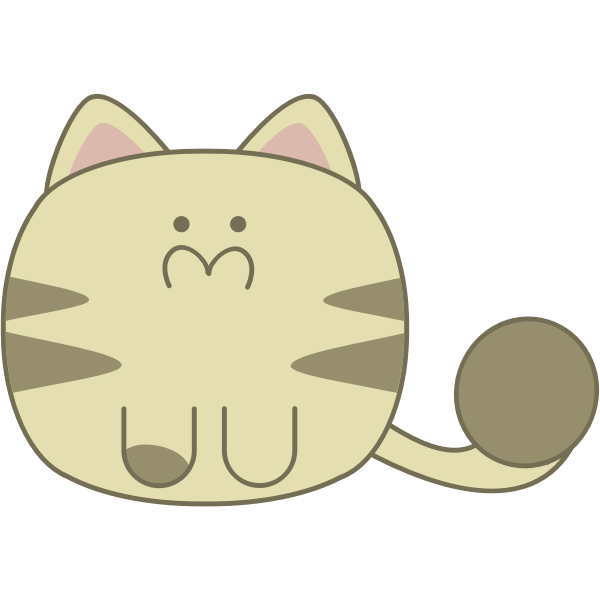 SVG Cute cat vector image