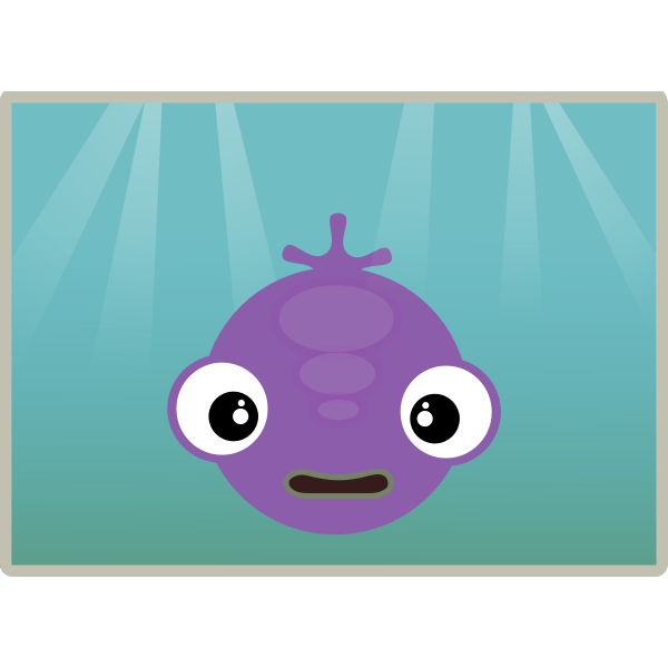 SVG Cute fish vector illustration