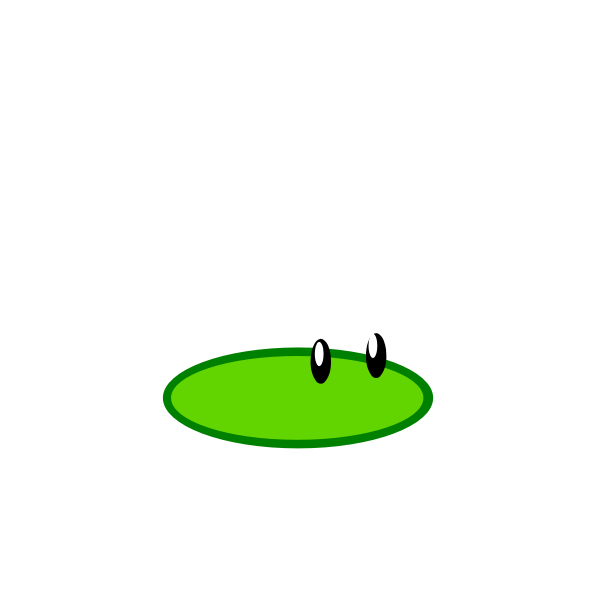 SVG Cute green creature