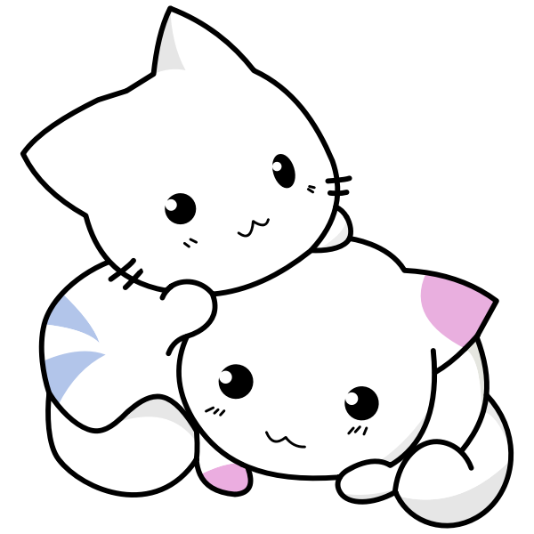 SVG Cute Kittens Playing