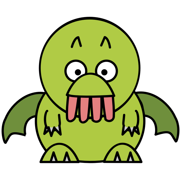 SVG Cute little monster