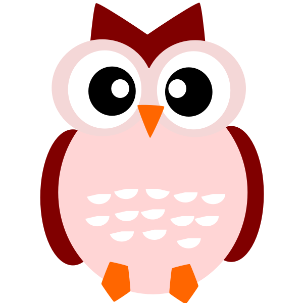 SVG Cute owl vector drawing